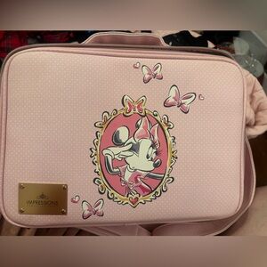 Disney Minnie Mouse Makeup Carry Case with Dividers Impressions Vanity